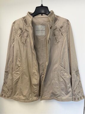 Ermanno Scervino Embroidery Utility Jacket Size 44